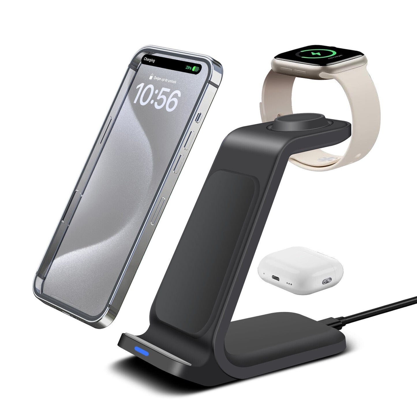 3-in-1 Wireless Charging Dock Station for Apple Watch and iPhone 16/15/14/13