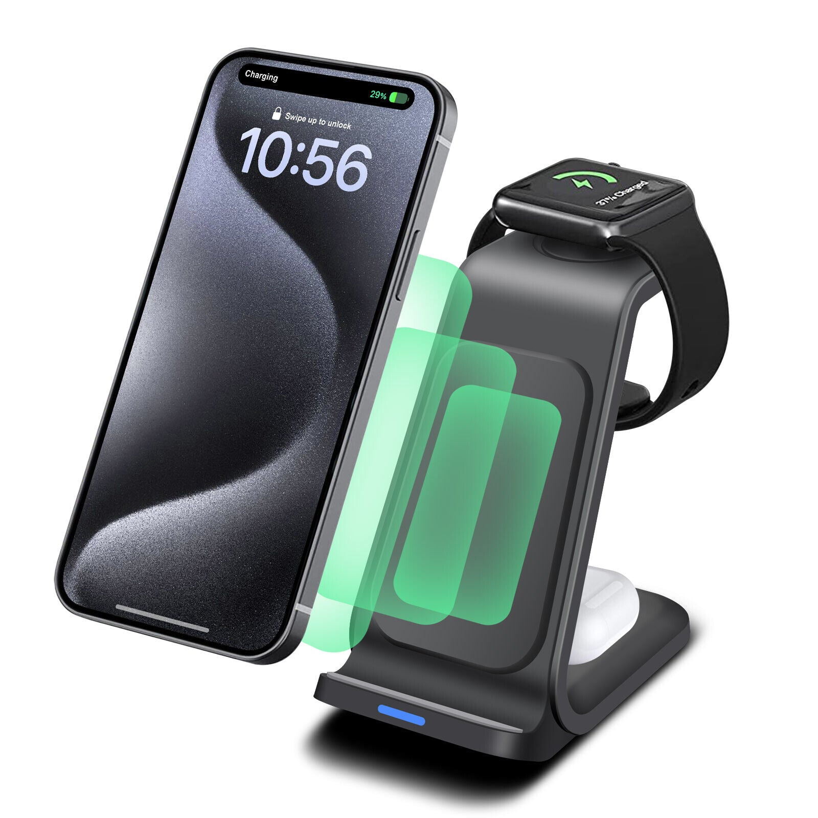 3-in-1 Wireless Charging Dock Station for Apple Watch and iPhone 16/15/14/13