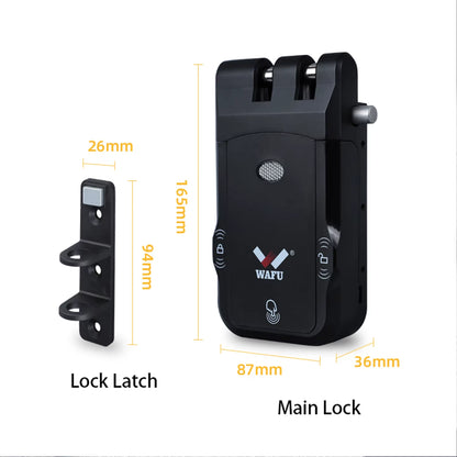 Wireless Smart Remote Inivisble Door Lock Fechadura Inteligente Keyless Entry Home Door Lock for Office