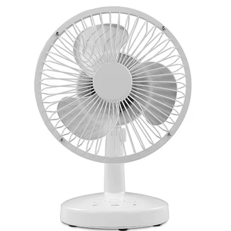 6 Inches Desk Cooling Fan for Office Home Computer Creative Quiet Mini Fan with 2 Speeds Angle Adjustable USB Charging