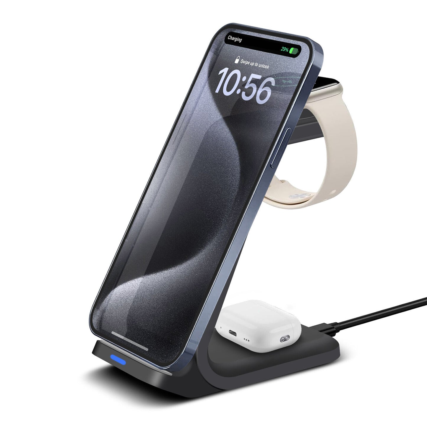 3-in-1 Wireless Charging Dock Station for Apple Watch and iPhone 16/15/14/13