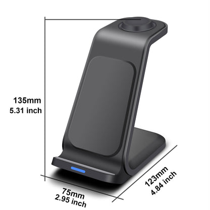 3-in-1 Wireless Charging Dock Station for Apple Watch and iPhone 16/15/14/13