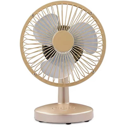 6 Inches Desk Cooling Fan for Office Home Computer Creative Quiet Mini Fan with 2 Speeds Angle Adjustable USB Charging