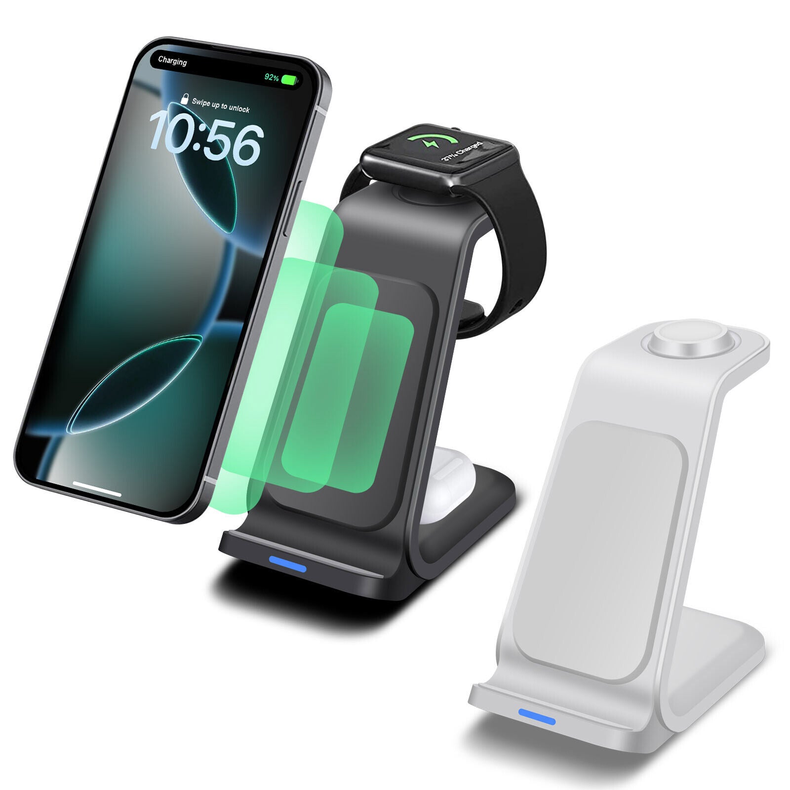 3-in-1 Wireless Charging Dock Station for Apple Watch and iPhone 16/15/14/13