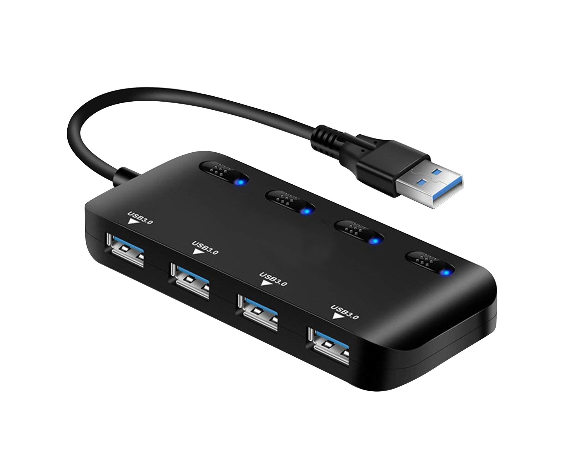 Docking Station 4 Ports USB3.0 ABS High Speed Cable Hub for Phone