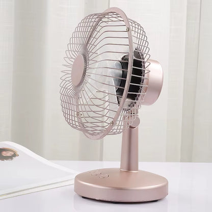 6 Inches Desk Cooling Fan for Office Home Computer Creative Quiet Mini Fan with 2 Speeds Angle Adjustable USB Charging